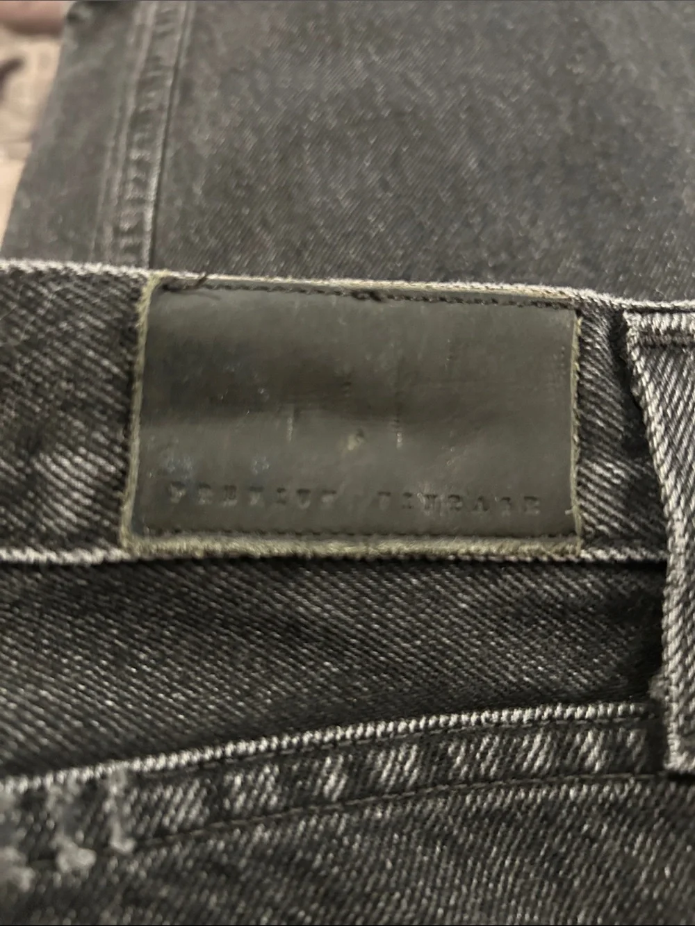 Citizens of Humanity Charlotte High Rise Straight Sz 28 Black Distressed Denim - Picture 6 of 13